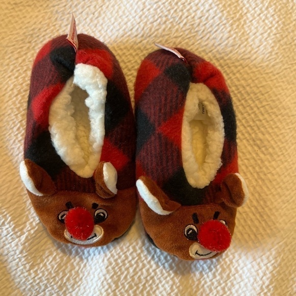 Rudolph the Red Nosed Reindeer Slippers - Picture 2 of 5